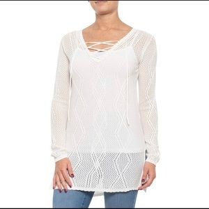 Tunic long sleeve cover-up